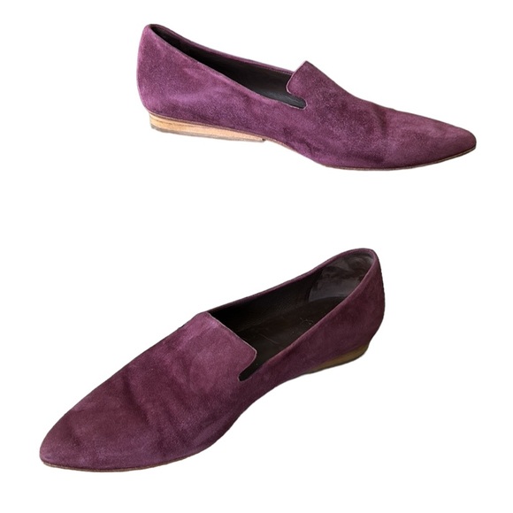 Coclico Spain Dofe Suede Leather Pointed Toe Loafers Flats in Raisin - 39 - 8.5 - Picture 4 of 16